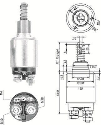 MAGNETI MARELLI Magneettikytkin, käynnistin 940113050255